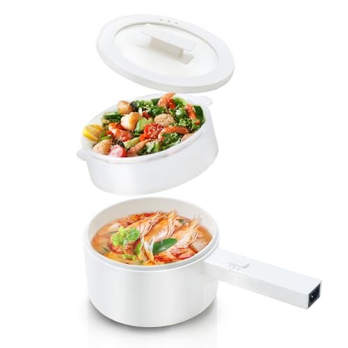 olakys Electric Hot Pot with Steamer,1