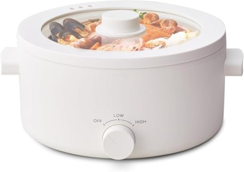 olayks Electric Hot Pot, 3L Portable Electric Pot with Ceramic Non